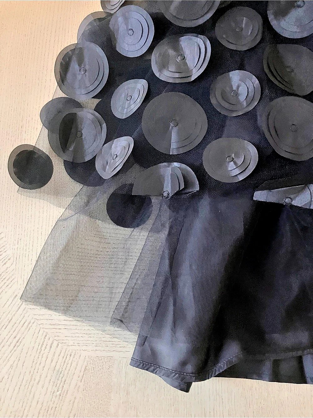 Eloquii Black Tulle Dot Long Skirt Size 20W NWT - Picture 7 of 11
